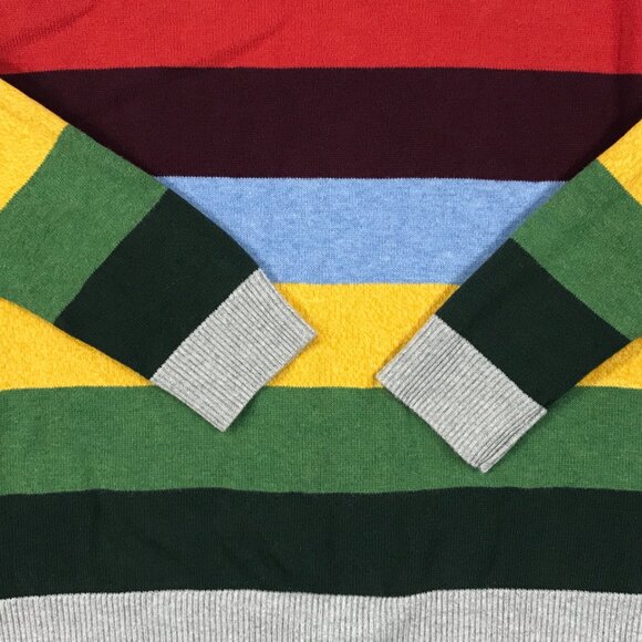 H&M Sweater Boys 8-10 Multicolor Striped Pullover Crew Neck Long Sleeve - Picture 9 of 12